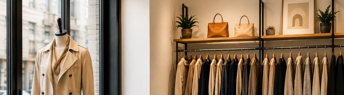 Photo hall de boutique de vente de vêtements