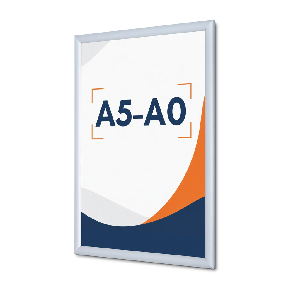 Cadre Clic-Clac Aluminium Argent gamme A5 à A0