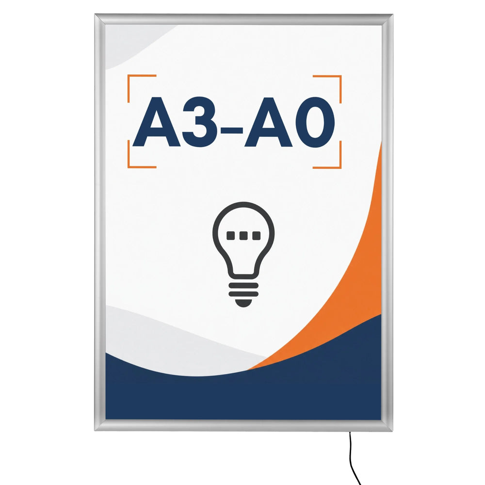 Cadre Lumineux LED Éco Argent