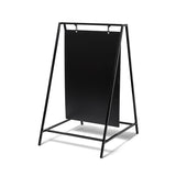 Chevalet Ardoise en Acier Noir sans affiche