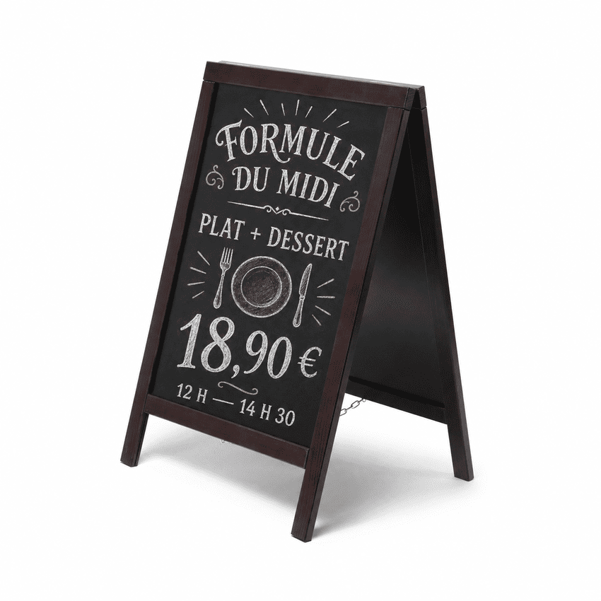Chevalet Ardoise en Bois Éco