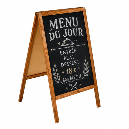Chevalet Ardoise en Bois Intérieur Léger