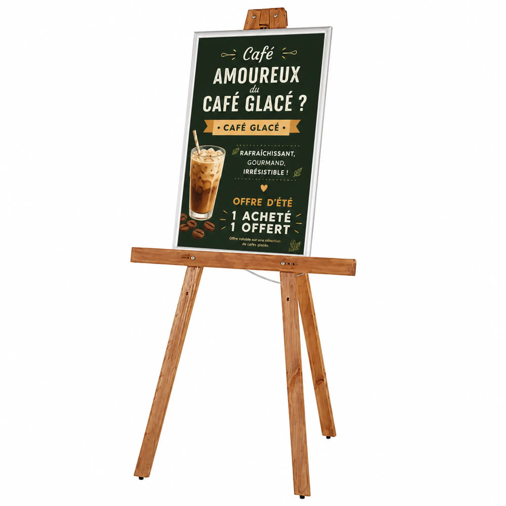 Chevalet d'Affichage en Bois Éco