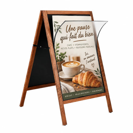 Chevalet Stop-Trottoir Ardoise 2 en 1