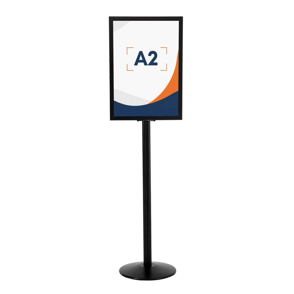 Porte-Affiche sur Pied Grand Format A2 Noir