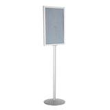 Porte-Affiche sur Pied Grand Format Argent