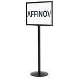Porte-Affiche sur Pied Grand Format Noir