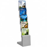 Porte-Brochures Pliable Aluminium 5x A4