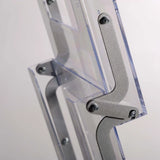 Porte-Brochures Pliable Aluminium 5x A4 en situation