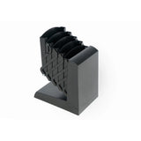 Porte-Brochures Pliable Aluminium 5x A4 Noir