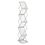 Porte-Brochures Pliable Double Face 6x A4 Argent