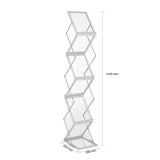 Porte-Brochures Pliable Double Face 6x A4 Argent dimensions