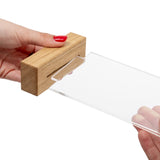 Porte-Menu de Table Bois en T détail