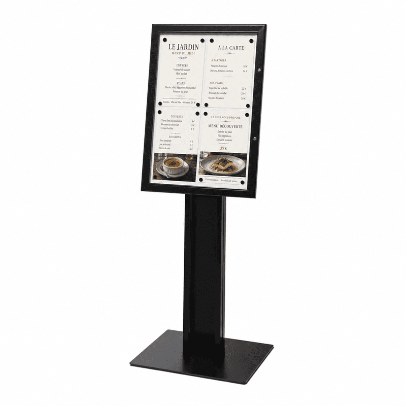 Porte-Menu Restaurant sur Pied 4 x A4