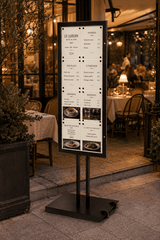 Porte-Menu Restaurant sur Pied 8 x A4