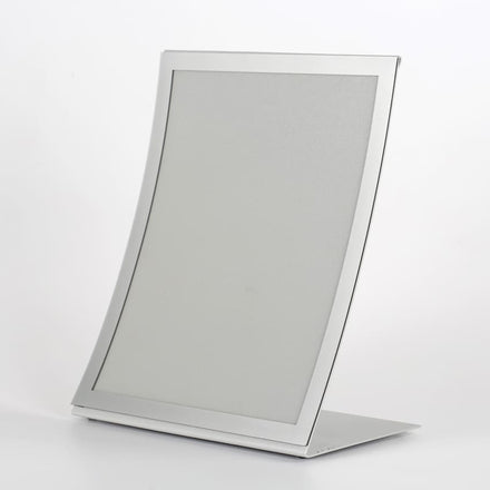 Présentoir de Table Incurvé Magnétique A4 Portrait Argent