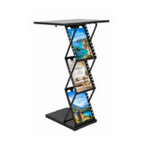 Pupitre Porte-Brochures Pliable A4 3 x A4 Noir