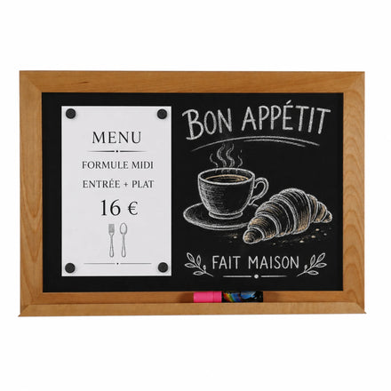 Tableau Ardoise Magnétique en Bois