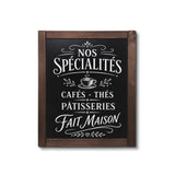 Tableau Ardoise Mural en Bois