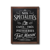 Tableau Ardoise Mural en Bois