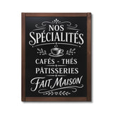 Tableau Ardoise Mural en Bois