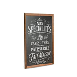 Tableau Ardoise Mural en Bois Éco