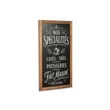 Tableau Ardoise Mural en Bois Éco