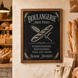 Tableau Ardoise Mural en Bois Éco en situation