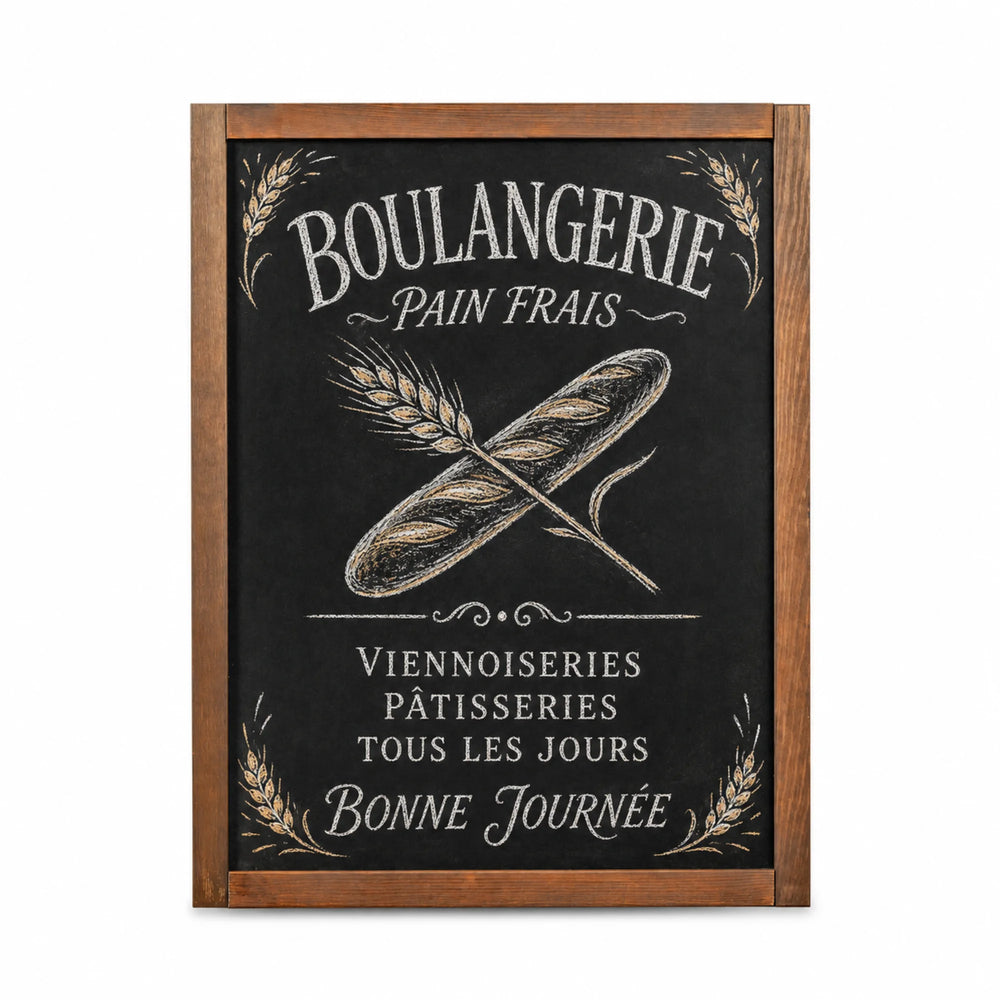 Tableau Ardoise Mural en Bois Éco