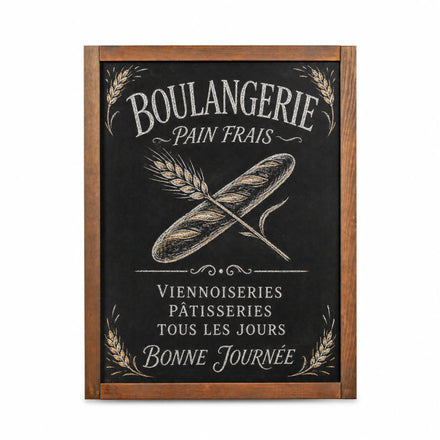 Tableau Ardoise Mural en Bois Éco