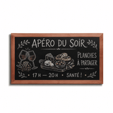 Tableau Ardoise Mural en Bois Premium