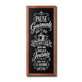Tableau Ardoise Mural en Bois Premium