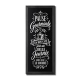 Tableau Ardoise Mural en Bois Premium