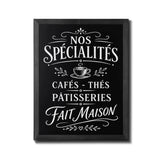 Tableau Ardoise Mural en Bois Premium