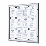 Vitrine d'Affichage Verrouillable