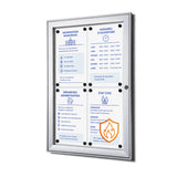 Vitrine d'Affichage Verrouillable