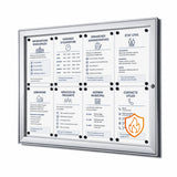 Vitrine d'Affichage Verrouillable